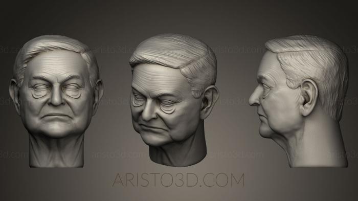Busts and bas-reliefs of famous people (BUSTC_0214) 3D model for CNC machine